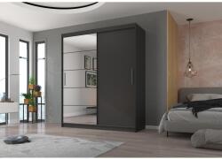 ADRK Tolóajtós szekrény tükörrel ESTI 180, Antrasztit, Antrasztit - mindigbutor