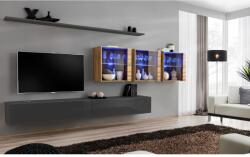 Wipmeble SWITCH 26 szekrénysor XVII szürke-artisan tölgy - mindigbutor