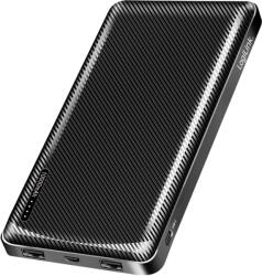 LogiLink Power bank 10000 mAh, 2x USB-A, USB-C, gyorstöltéssel, fekete - pcx