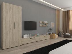 Mobiro Star Nappali Szekrénysor C01- Szürke Tölgy színben - mindigbutor