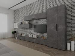 Mobiro Star Nappali Szekrénysor C56- Betonszürke színben