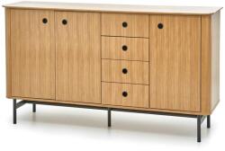 Halmar SMART KM-1 komód natúr tölgy/fekete