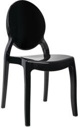King Home Elizabeth Polikarbonát Szék Fekete (KH1501100321)