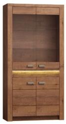 TEMPO KONDELA Vitrines szekrény, világos kőris, INFINITY I-03