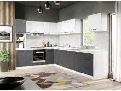 Mobiro Lorand szürke-fehér konyhabútor - 40 - 230/321, 6 cm - mindigbutor