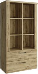 TEMPO KONDELA Alacsony polcos szekrény 2S, navarra tölgy, DORSI - mindigbutor