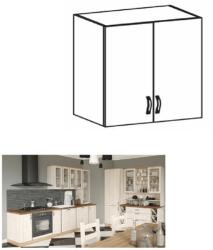 TEMPO KONDELA Felsőszekrény, fehér/északi sosna, ROYAL G80 - mindigbutor