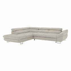 TEMPO KONDELA Sarokülőgarnitúra, szürke-bézs taupe, balos, FABIA - mindigbutor