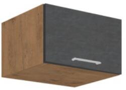 TEMPO KONDELA Felsőszekrény, tölgy lancelot/szürke matt, VEGA 60 NAGU-36 1F - mindigbutor