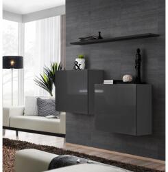 Wipmeble SWITCH 26 szekrénysor SB1 szürke-fekete - mindigbutor