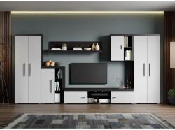 Mobiro MAX C03 nappali szekrénysor fehér-ferrara színben