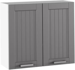 TEMPO KONDELA Felső szekrény, sötétszürke/fehér, JULIA TYP 11 - mindigbutor