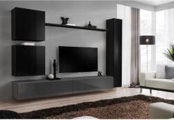 Wipmeble SWITCH 27 szekrénysor VIII fekete-szürke - mindigbutor