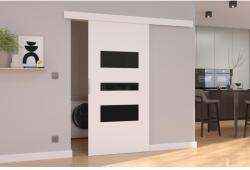 ADRK Fali tolóajtó CENTO 76, Fehér, Fekete Lacobel - mindigbutor