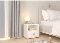 ADRK Éjjeliszekrény fiókkal EMI, Fehér Handle 2 - mindigbutor