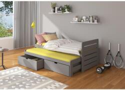 ADRK Dupla ágy TOMI 180x80, Grafitszürke - mindigbutor