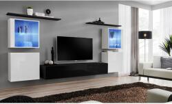 Wipmeble SWITCH 26 szekrénysor XIV fehér-fekete - mindigbutor