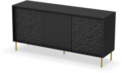 Halmar BULLET KM-1 komód, fekete / arany - mindigbutor