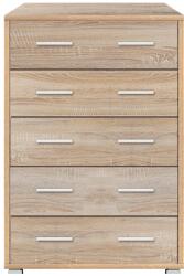 WIPMEB Office line 012 komód kom 5s/79/114 sonoma tölgy - mindigbutor