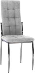 TEMPO KONDELA Szék, szürke szövet/fém, ADORA 2 NEW - mindigbutor