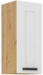 TEMPO KONDELA Felső szekrény, fehér/artisan tölgy, LULA 30 G-72 1F - mindigbutor