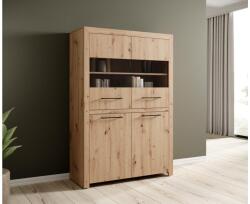 ADRK Alacsony JANEZ vitrin, Artisan, Fekete - mindigbutor