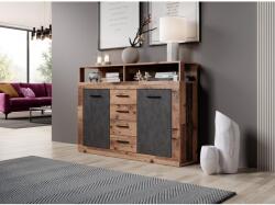 WIPMEB Luna Midi B Komód 2d4s Old Style Dark/matera - mindigbutor