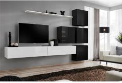 Wipmeble SWITCH 26 szekrénysor IX fehér-fekete - mindigbutor