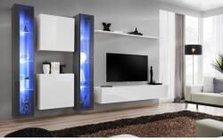 Wipmeble SWITCH 26 szekrénysor XVI szürke-fehér - mindigbutor