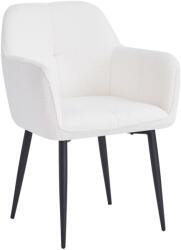 TEMPO KONDELA Étkezőszék, fehér/fekete, SENER - mindigbutor