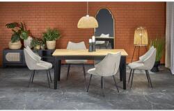 Halmar EDMONDO asztal natúr tölgy / fekete - mindigbutor