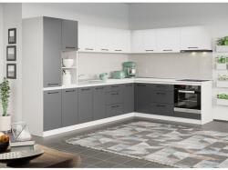 Mobiro Lorand szürke-fehér konyhabútor - 36 - 320/221, 6 cm - mindigbutor