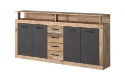 WIPMEB XXL/LUNA komód 4D4S OLD STYLE LIGHT/MATERA