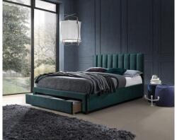 Halmar GRACE 140 ágy, ágyneműtartóval, szín: sötétzöld - mindigbutor