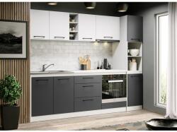 Mobiro Lorand szürke-fehér konyhabútor - 14 - 243, 2 cm - mindigbutor