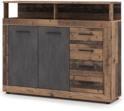 WIPMEB Luna Midi A Komód 2d4s Old Style Dark/matera - mindigbutor - 61 900 Ft