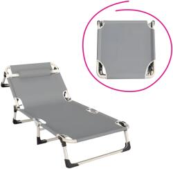 TEMPO KONDELA Kerti nyugágy, szürke/bézs, BOVRY - mindigbutor