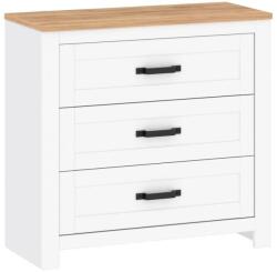 Fortrade Komód teolo 1 fehér + tölgy (lanzette g, szín nimfea alba / tölgy craft gold)