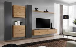 Wipmeble SWITCH 26 szekrénysor VI szürke- artisan tölgy - mindigbutor