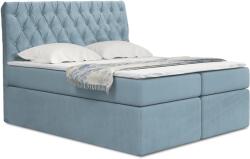 Miló Bútor TYP58 boxspring ágy, világoskék - mindigbutor - 456 280 Ft