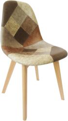 TEMPO KONDELA Étkezőszék, patchwork/bükk, SALEVA