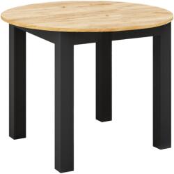 TEMPO KONDELA Kihúzható étkezőasztal, arany craft tölgy/fekete, 103-142x76 cm, HARRY - mindigbutor