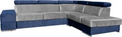 Miló Bútor Elemento l sarokülő l, világosszürke-kék, jobbos - mindigbutor