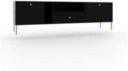 ADRK Tili 2D 1S TV-szekrény, Fekete, Fekete - mindigbutor