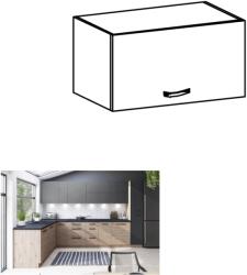 TEMPO KONDELA Felső szekrény, artisan tölgy/szürke matt, LANGEN G60KN - mindigbutor - 25 100 Ft