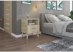 ADRK Éjjeliszekrény fiókkal LOGAN, Sonoma - mindigbutor