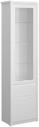 TEMPO KONDELA Vitrin 1D1W1S, fehér, ERODIN - mindigbutor
