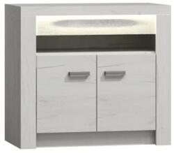 TEMPO KONDELA Komód, kőris fehér, INFINITY I-10 - mindigbutor