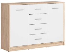 GERBOR Nepo 011 KOM2D4S komód sonoma/fehér - mindigbutor - 40 664 Ft