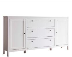 TEMPO KONDELA Komód 2D3S, fehér, OLJE - mindigbutor